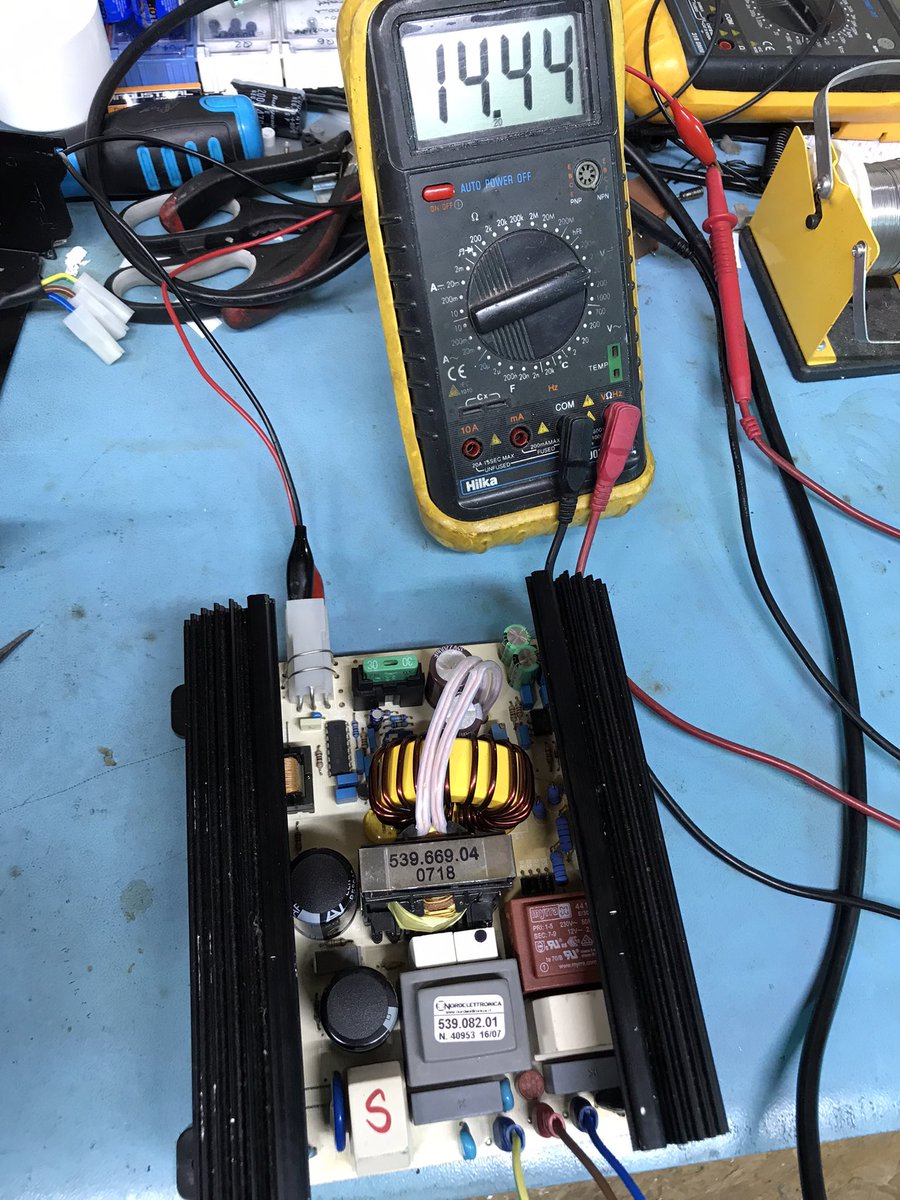 ArmstrongElect4's tweet photo. Nordelettronica Battery Charger  Model no. NE143_MH  for caravans motorhomes / RV’s                     Repaired / Refurbished                      #Camerson Transformer replaced with #Myrra Transformer.                   #Farnell #RS #Rapidelectronics         #Caravantalk https://t.co/GyMcUDsEqU