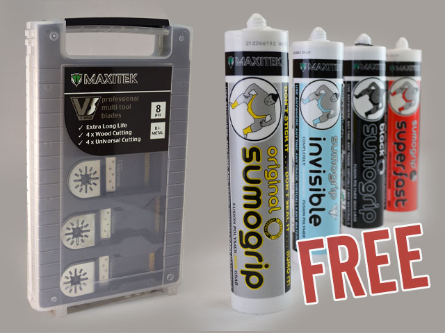 Protrade's Product of the Month features our products!

Product of the Month...
#FREE Sumogrip Trial Pack - worth £15.95+vat - with every #Maxitek 8pce Multi Tool Blade Set... 
In depots or online... 
👉protrade.co.uk/product-of-the…