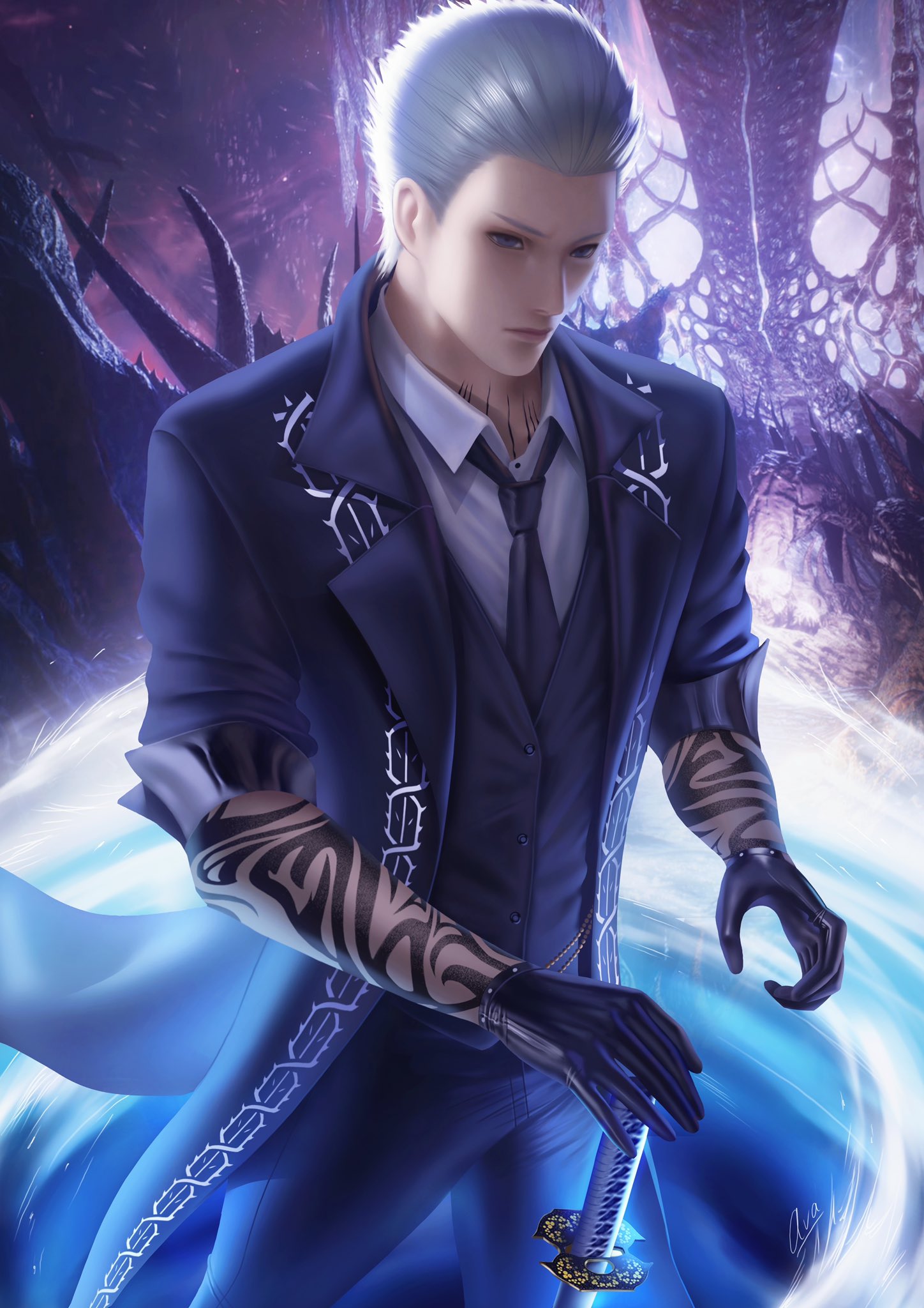 Devil May Cry 3: Vergil Art Wallpaper, A wallpaper artwork …