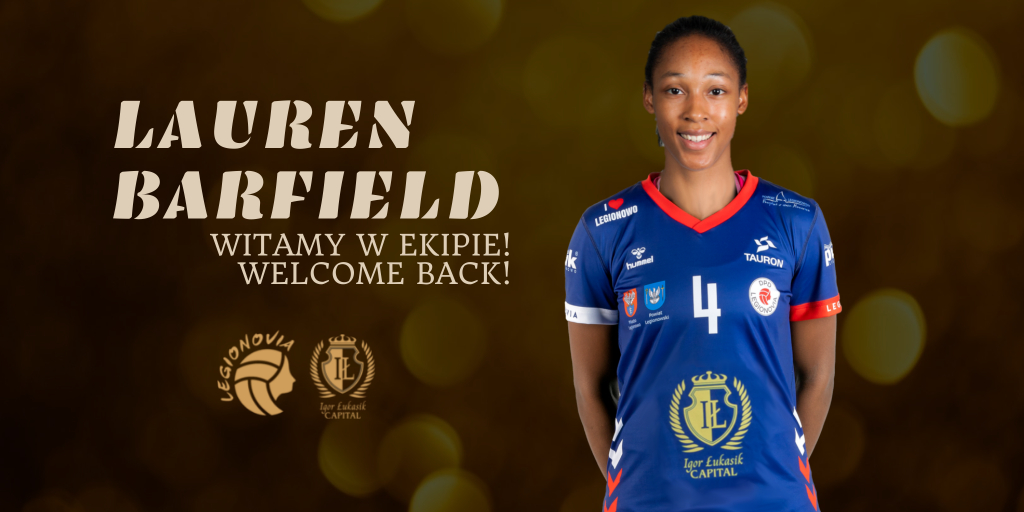 Lauren Barfield wraca do Legionowa! Welcome back!