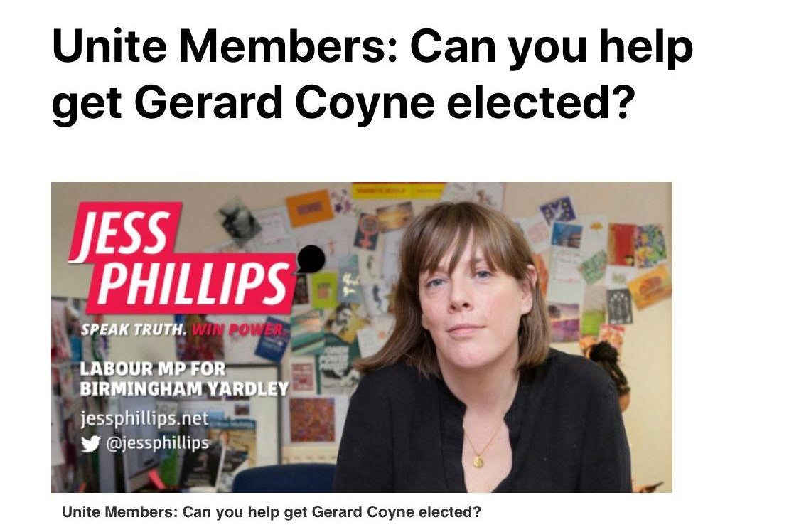 ForTheMany2020's tweet image. Jess Phillips doesn't care about Unite members Nor does Coyne

GKN site is under threat of closure some of her constituents prob work there

She didnt turn up to support members at Parliament demo on Tues, or at factory on Weds

Vote for someone that does care Vote @SteveT_Unite
