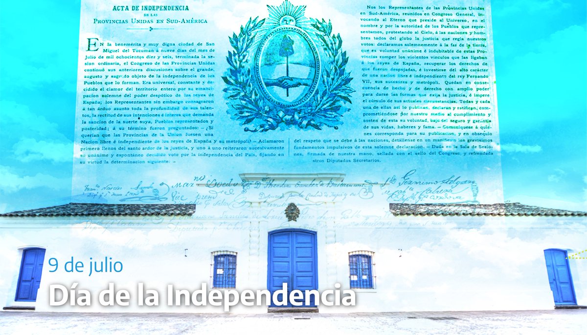 A 205 años de nuestra declaración de independencia sigamos construyendo una Patria libre y soberana.
Feliz #DíadelaIndependencia
¡Viva la Patria! ♥️🇦🇷

#ArgentinaUnida