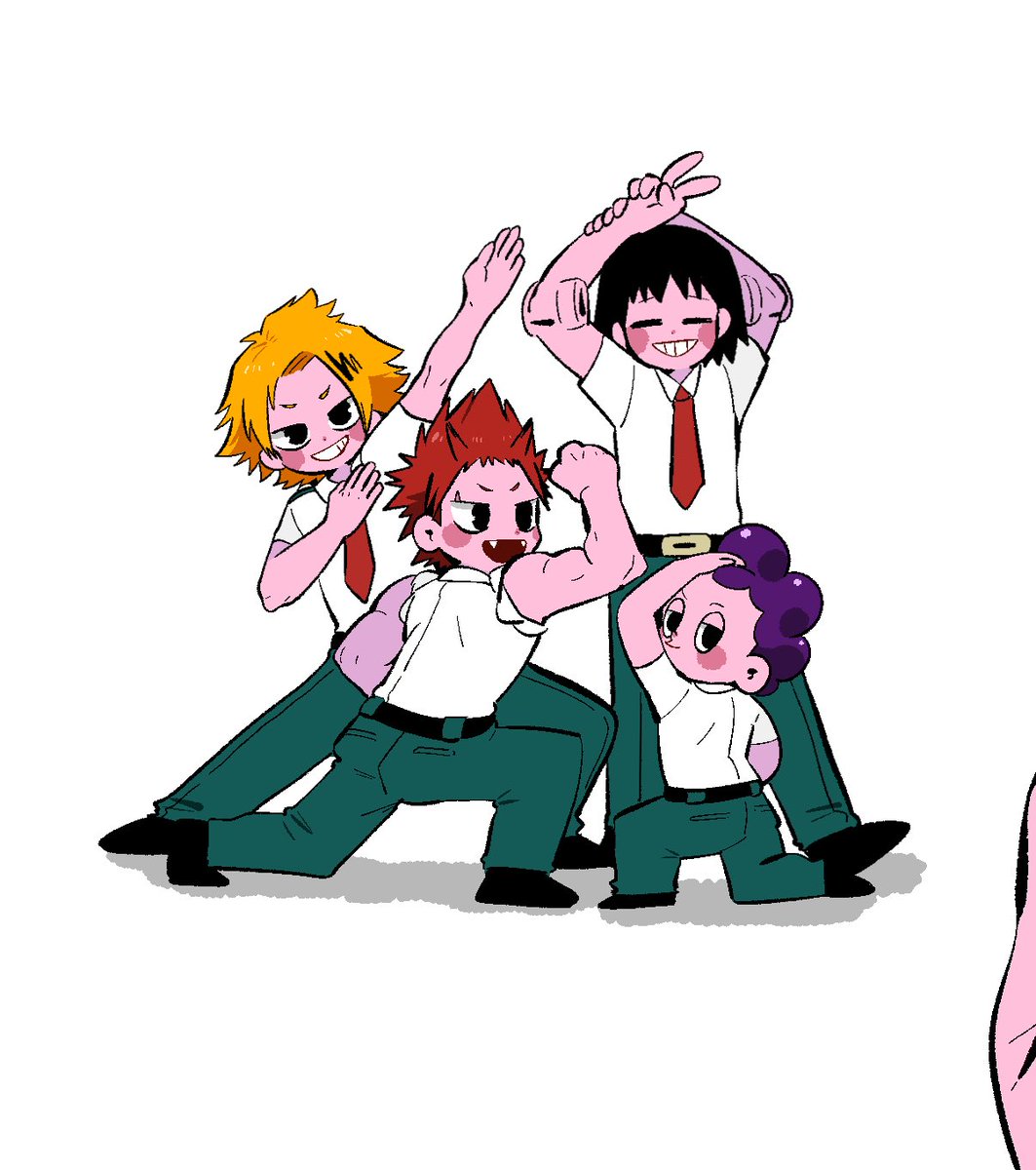 jirou kyouka 1girl u.a. school uniform purple hair red necktie short hair shirt school uniform  illustration images
