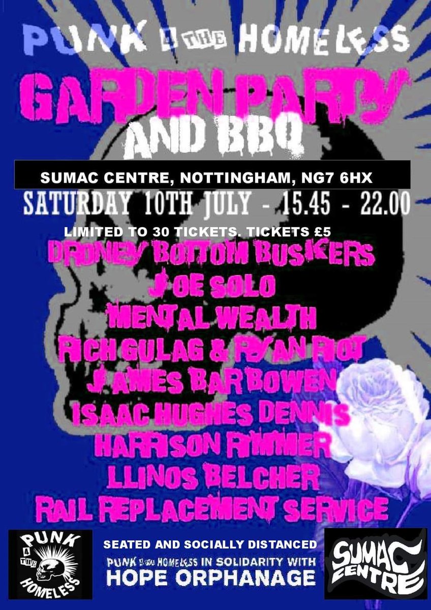 So looking forward to the <a href="/P4THofficial/">Punk 4 The Homeless</a> gig tomorrow with <a href="/joesolomusic/">Joe Solo ✊❤️👊</a> <a href="/IsaacH_D/">Isaac Hughes-Dennis</a> <a href="/JamesBarBowen/">James Bar Bowen</a> <a href="/harry_rimmer/">Harrison Rimmer</a> @LlinosBelcher &amp; more. Was sold out; now two tix left. There'll be #foodbank collection if any folk coming can bring a bag of bits. Mega big love ✊❤
#p4th #wso2021