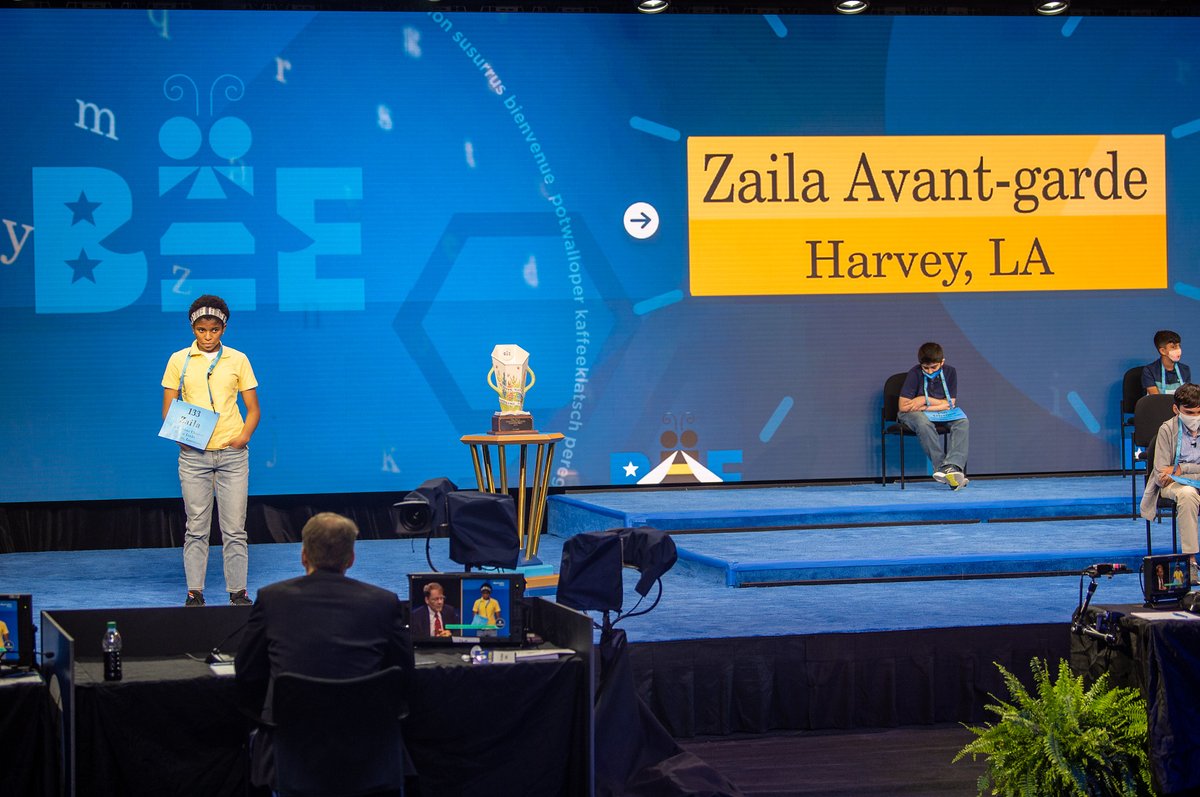 Z-A-I-Y-A. 14-year-old teenager Zaiya Avant-garde of New Orleans is the first Black American to win the Scripps National Spelling Bee. Avant-garde, which means original and innovative, won the contest when she correctly spelled “Murraya.” See story here: bit.ly/36wC6ER