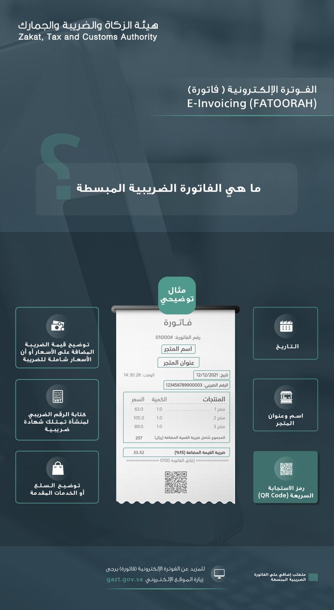 مبسطة فاتورة ضريبية فواتير