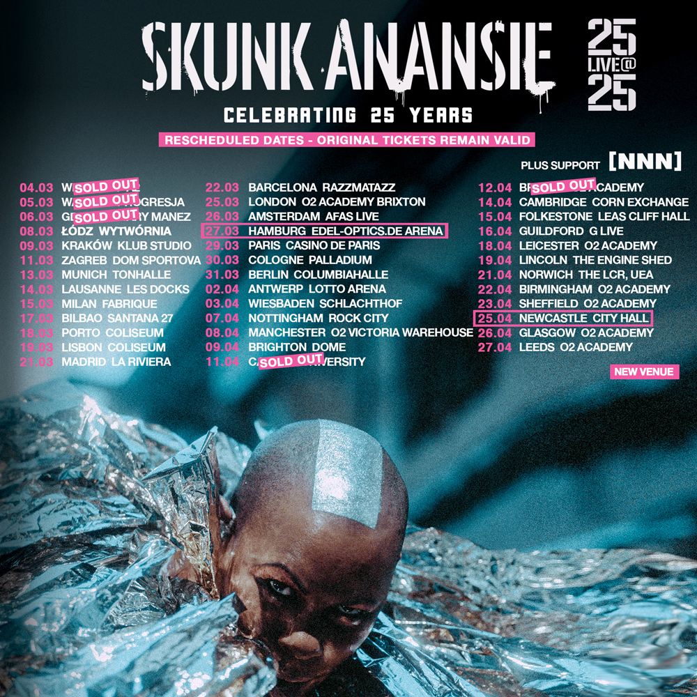 NeverNotNothing's tweet photo. We’re back, we’ve missed you all dearly and next year you can catch us on every single date of this phenomenal tour with @SkunkAnansie! See you all soon. Peace 🖤 https://t.co/U9A9ZqJiGu