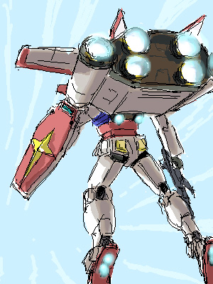RX-78-2(ガンダム) 「#ガンダムの日ということで昔絵板で描いたガンダム絵。 」|でんでんのイラスト