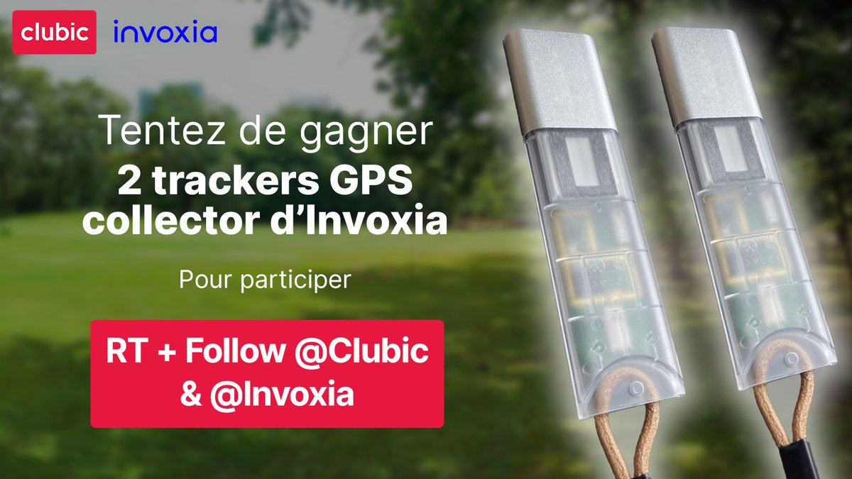 🎁 CONCOURS 🎁

On vous fait gagner 2 trackers GPS collector d'Invoxia !

Pour participer :
✅ RT + Follow <a href="/Clubic/">Clubic</a> &amp; <a href="/invoxia/">Invoxia</a> 

🍀 TAS le 16/07