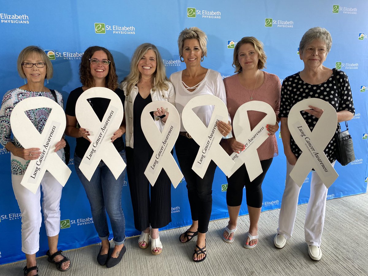 chrisdraft's tweet photo. Thank you @mrgieske &amp; the @StElizabethNKY family for creating an amazing #thewhiteribbonproject event yesterday!  #commitment #earlydetection #lcscreening #Changingthefaceoflungcancer #community #inclusive @GO2Foundation 
#CenterofExcellence #lcsm @TheWRP4LC https://t.co/uYgRFVL8mU