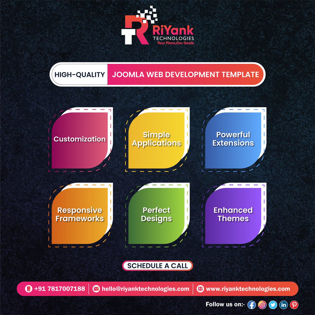 RiYankTechnolo1's tweet photo. Stunning Joomla Development Solutions 
#joomla #wordpress #drupal #webdesign #html #website #webdevelopment #cms #css #web #php #hosting #design #graphicdesign #logo #webdesigner #marketing #m #technology #montagevideo #entretiensiteweb #maintenanceweb #magento #webintegration https://t.co/vwFYWsQltY