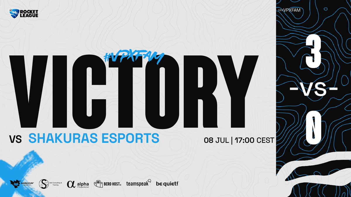 vuptrox's tweet photo. 🔹ʀᴏᴄᴋᴇᴛ ʟᴇᴀɢᴜᴇ ᴍᴀɪɴ🔹
Wir gewinnen den nächsten Spieltag in der @NitroLeagueRL Season 9 vs #Shakuras eSports.⚽️🏎️
🇩🇪@VNooblo
🇩🇪#WaveZ
🇩🇪#Maxi96
Diese Season haben wir den Dreh raus, DIV2 wir kommen.
GG´s
#VPXWIN #VPXFAM https://t.co/CCGc0oRkLm