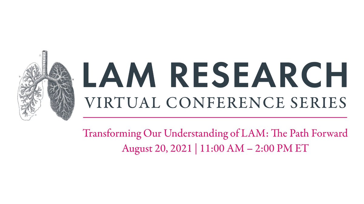Register for the 2021 LAM Research Virtual Conference on 8/20/21. This workshop will highlight recent advances in our understanding of the pathobiology of LAM by using single-cell RNA-sequencing. Learn more and register today: thelamfoundation.org/2021-LAM-Resea…