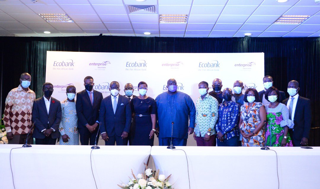 enterprisegh01's tweet photo. Great news! We signed an agreement with
Ecobank Ghana Limited to offer Pension-backed mortgage services and short-term loans to
contributors. Always going the extra mile to make sure your future is well catered for ๐๐พ
#EnterpriseTrustees #DigitalEnterprise #YourAdvantage https://t.co/V5vMH2SQ7I