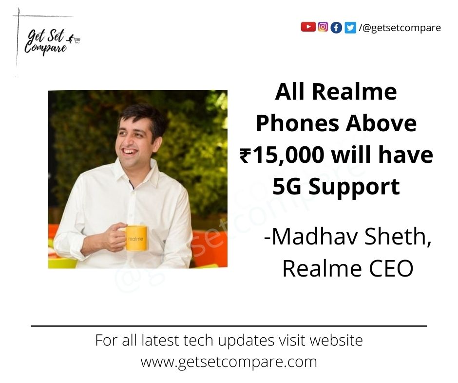 getsetcompare's tweet photo. He also added #Realme is set to launch 5g smartphones under 10k price segment next year.
#getsetcompare #realme #smartphones #5G #MobileLegends #under10k #15k @realmeIndia https://t.co/mROFfgsRqT