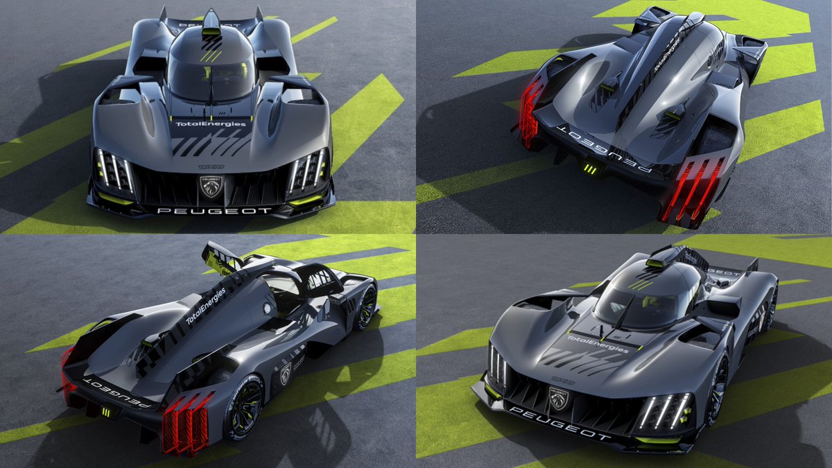 OSVMotoringNews's tweet photo. Time for another #newcar reveal...

@PeugeotUK's new 9X8 hypercar has optimised aerodynamic performance due to its lack of rear wings. The 2.6-litre #hypercar produces a whopping 670bhp courtesy of a V6 petrol engine.

What do you think? Excited to see the on-road version? https://t.co/fRJWozTyKe