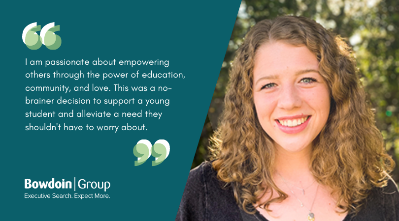 BowdoinGroup's tweet photo. The Bowdoin Group values time spent supporting broader communities, exemplified best by team members; like Amber, who supports an organization empowering young women through financial self-sustainability. Thank you for your #RandomActsofKindness, Amber! 👏✨ @ambgrav https://t.co/pJm08RnoyX
