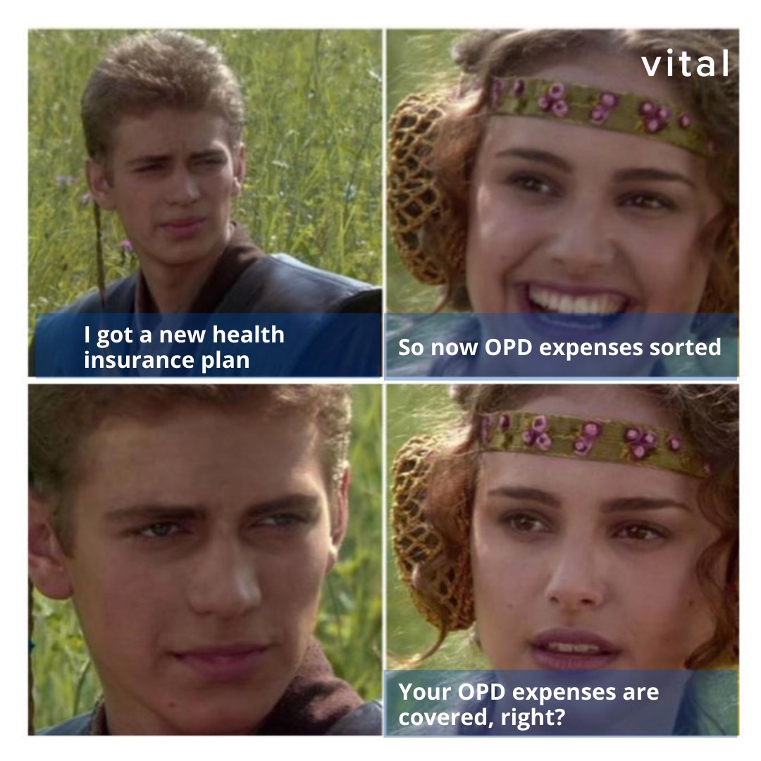 vitalhealthplan's tweet photo. Health insurance without an OPD cover is like a pizza without toppings.
#justnotenough
#getvital #healthinsurance #StarWarsRebels #betterhealthcover #starwarsmemes #OPD #ClaimsProcessing #healthiswealth #starwars #coveryourself #vitalspeak #AnakinSkywalker #Padme https://t.co/H1LAiAj5dH