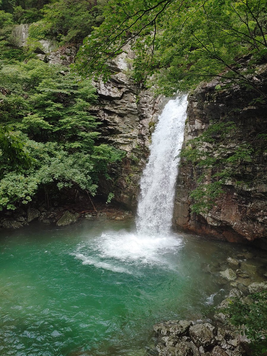 파래소폭포에 왔다!