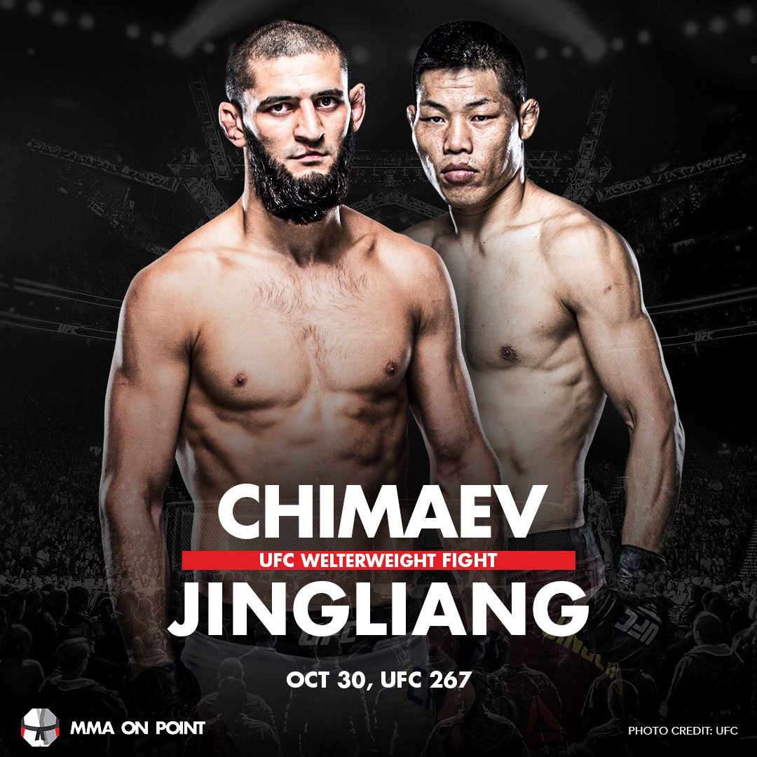 MMA On Point on Twitter: "Khamzat Chimaev and Li Jingliang set to face each other at UFC 267 in Abu Dhabi. First reported by @raphamarinho89.… "