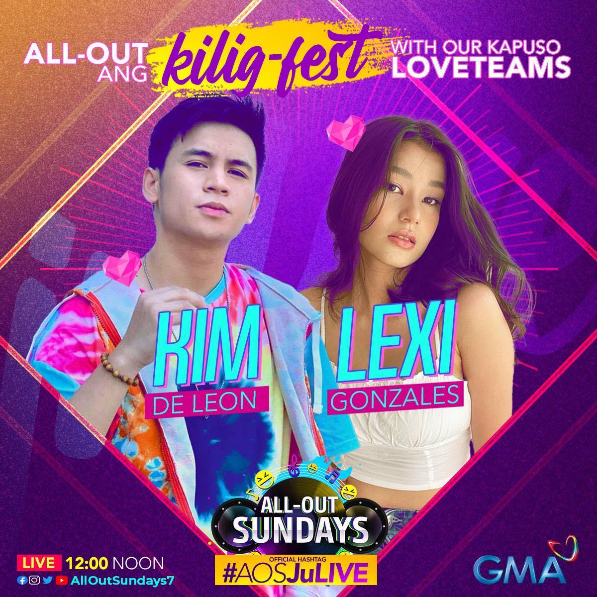 AllOutSundays7's tweet photo. ALL-OUT ang Kilig-fest ng paborito n'yong Kapuso love teams ngayong Linggo sa #AllOutSundays! #AOSJuLIVE https://t.co/qRTRcuTLzR