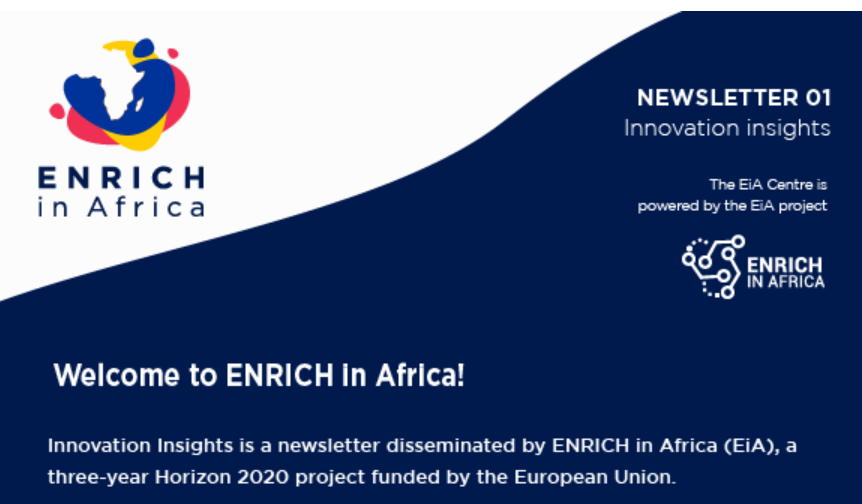 ENRICHinAfrica's tweet photo. 📨Check out the first #EiA Innovation insights newsletter to read about the latest EiA news and highlights from the Africa-EU #innovation ecosystem!
👉https://t.co/ZcUEKY5NHK https://t.co/HtPfk4AaOY