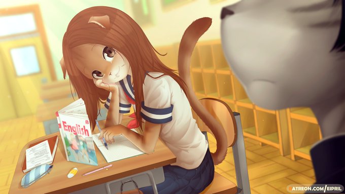 Takagi from Teasing Master Takagi-san <3 This anime is adorable, cant wait for new season! #anime #furry<a href="/tag/furry"class="tags"><span>#furry</span></a><a href="/tag/sfw"class="tags"><span>#sfw</span></a>