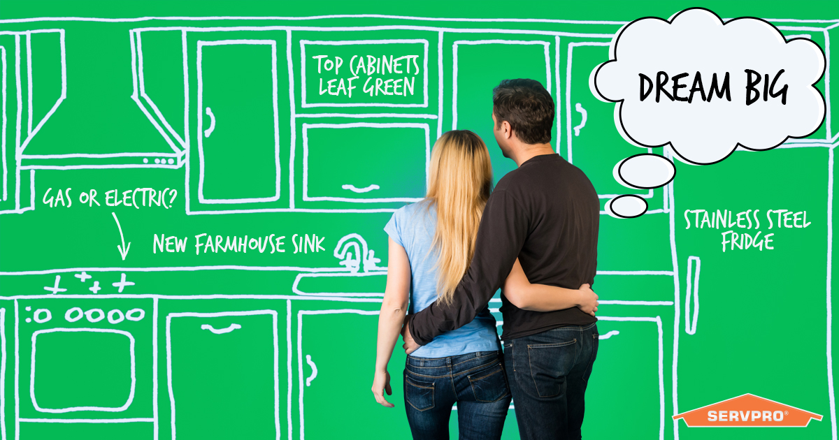In addition to cleaning up fire and water damages, SERVPRO franchise construction pros can help with any new home remodeling project. What's at the top of your remodeling list right now?