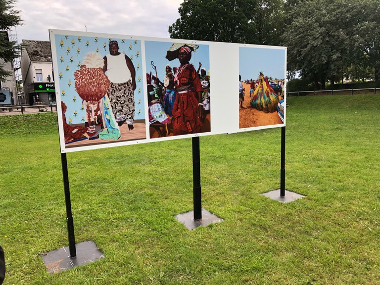 prefet59's tweet photo. #Culture Dans le cadre de l’événement @cextra2021 @LesNuitsSecrtes, Michel Lalande, préfet du #Nord, a inauguré ce 09/07, l’exposition photo présentée en lien avec @CollectifFetart, dans les rues d’#AulnoyeAymeries. https://t.co/r949nV3fKe