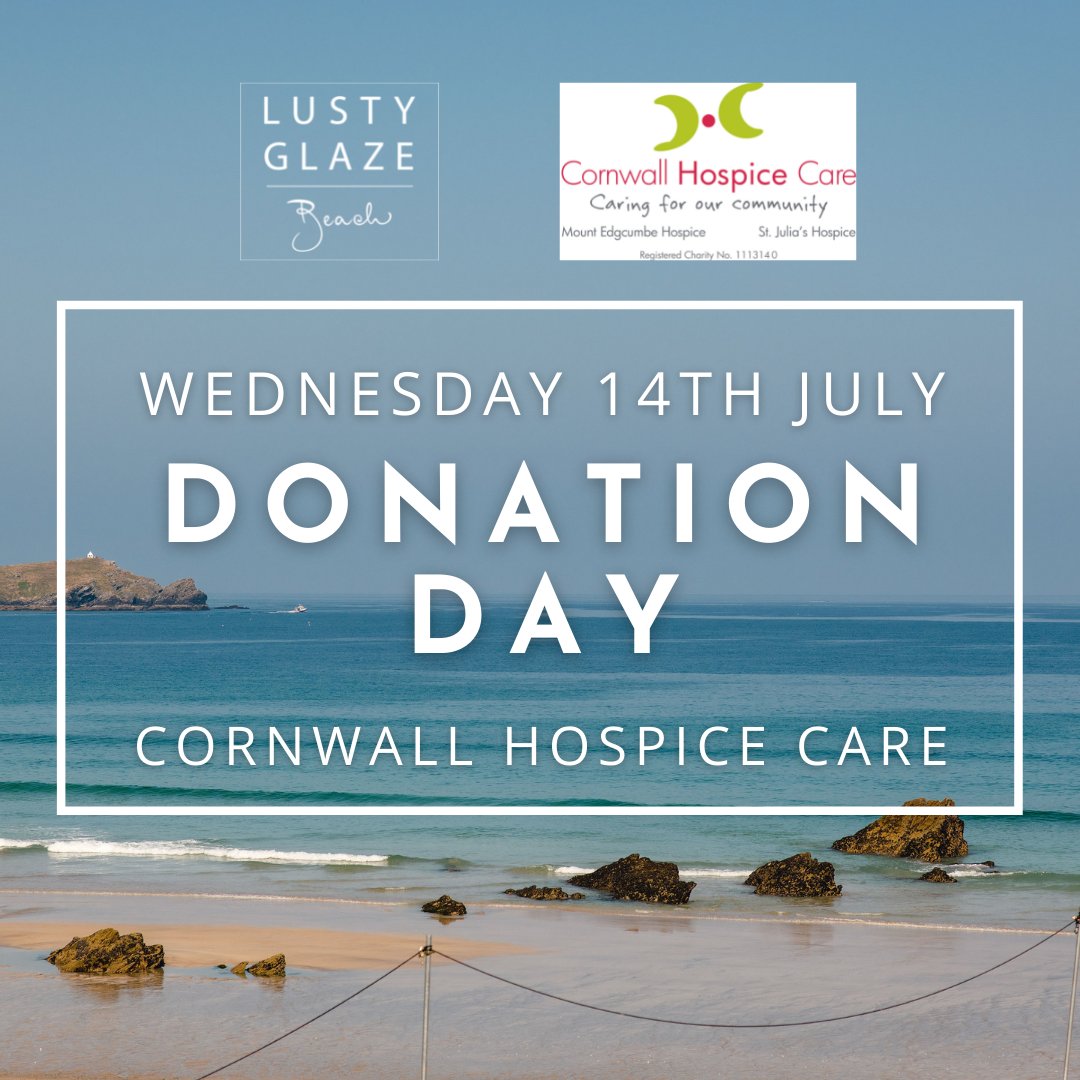 Fancy a day at the beach soon? @LustyGlazeBeach are holding a Donation Day on Wednesday 14th July supporting us, as part of their plan to help local charities, using the beach to raise awareness and much needed funds. Find out more at buff.ly/3jTCDZt