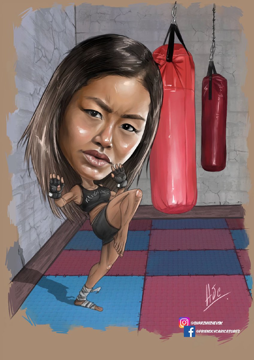 friendlycarica1's tweet photo. Fan art for Killer Bee @killerbeemma 
#caricature #popart #mma #fighter #killerbee #binguyen #ufc #martialart #fanart #illustration #sport #mmafighter https://t.co/6wo4g6X4MB