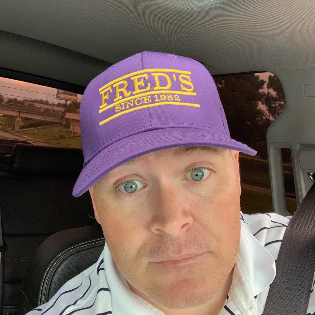 bocockbrothers's tweet photo. Got that new @Fredsbar purple and gold merch! LFG! #geauxtigers #fredsluvsya #fdtf https://t.co/Pv6uFDxC5j