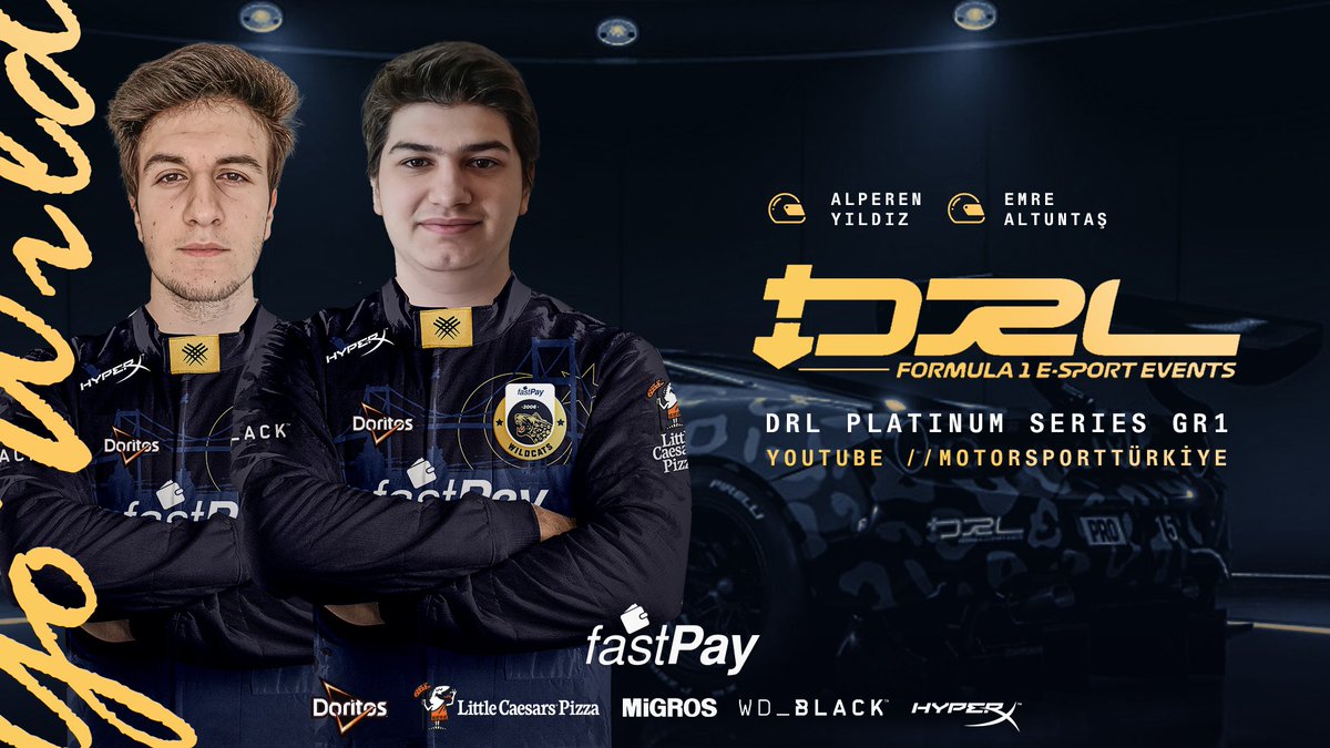 F1 pilotlarımız Alperen Yıldız ve Emre Altuntaş, bu akşam @drlesport Platinum Series GR.1'de şampiyonluk için piste iniyorlar! Size güvenimiz tam!💙💛 

⏰22.30
📺youtube.com/c/MotorsportTü…

#GOWILD🐆 #DRL #F1 #PoweredByGPT