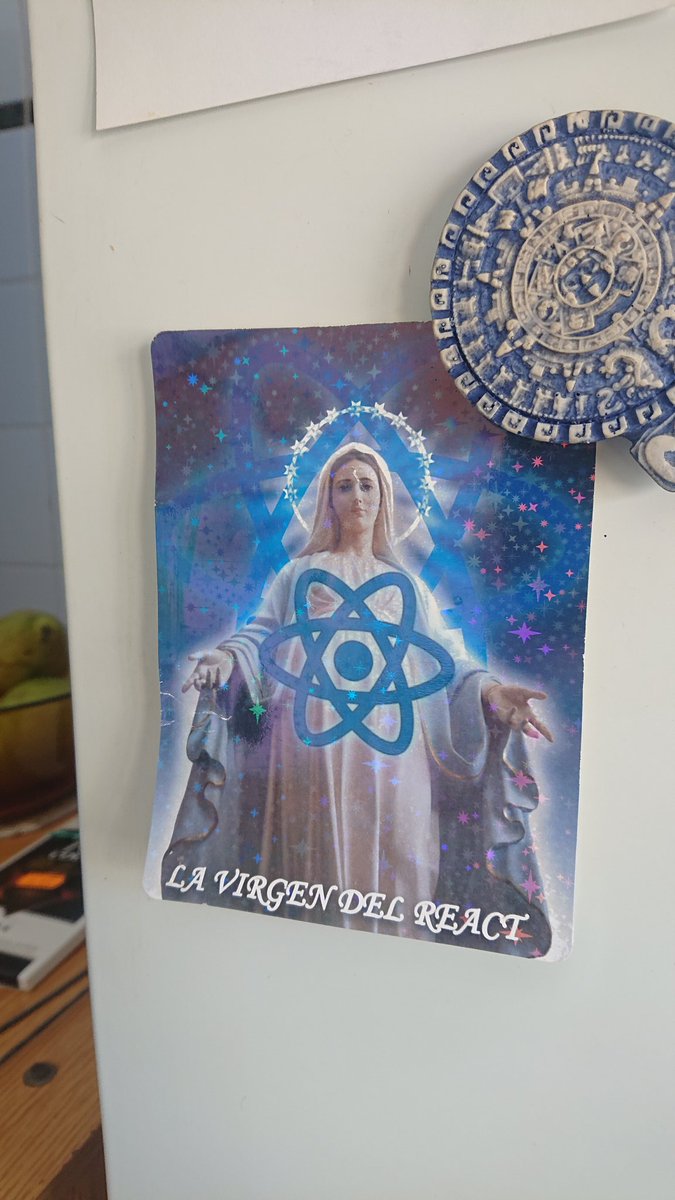 daniValldo's tweet image. Forget about the Github copilot, my guidance while coding will always be &quot;La virgen del React&quot; 🙏 @cassidoo @reactjs @GitHubCopilot #GitHubCopilot