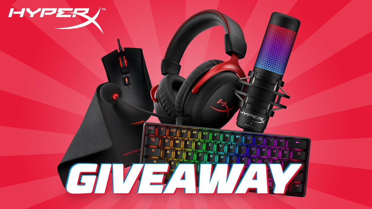 ¡¡SORTEO INTERNACIONAL 3 PACKS DE PERIFERICOS HYPERX!! Para participar tenéis que dar RT y completar los pasos del enlace. El ganador lo daré en 7 días, suerte a todos :D gleam.io/DChzE/sorteo-p…