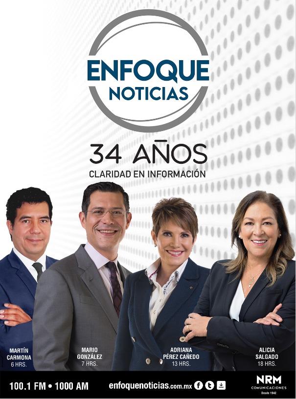 Bienvenidos a <a href="/EnfoqueNoticias/">Enfoque Noticias</a> hoy viernes 09 de julio, día en el que cumplimos 34 años de estar con ustedes. ¡muchas gracias por su preferencia a través de estos años.