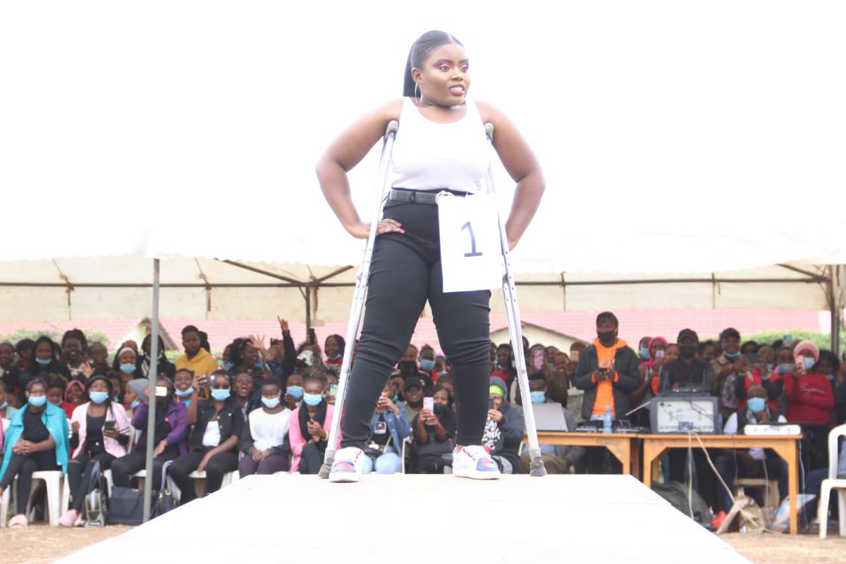 MwauraIsaac1's tweet photo. Presiding over Miss Kiriri Women's Uni 2021/2022  as Chief Guest themed #TheDisabledNotUnabled. Chairperson Judie Oyoo has defied all odds to become the first female University President with a disability in the country. WeREnough. StopBodyShaming
#KabaMuthunguMuthunguMashinani https://t.co/I3sHYHtwc4