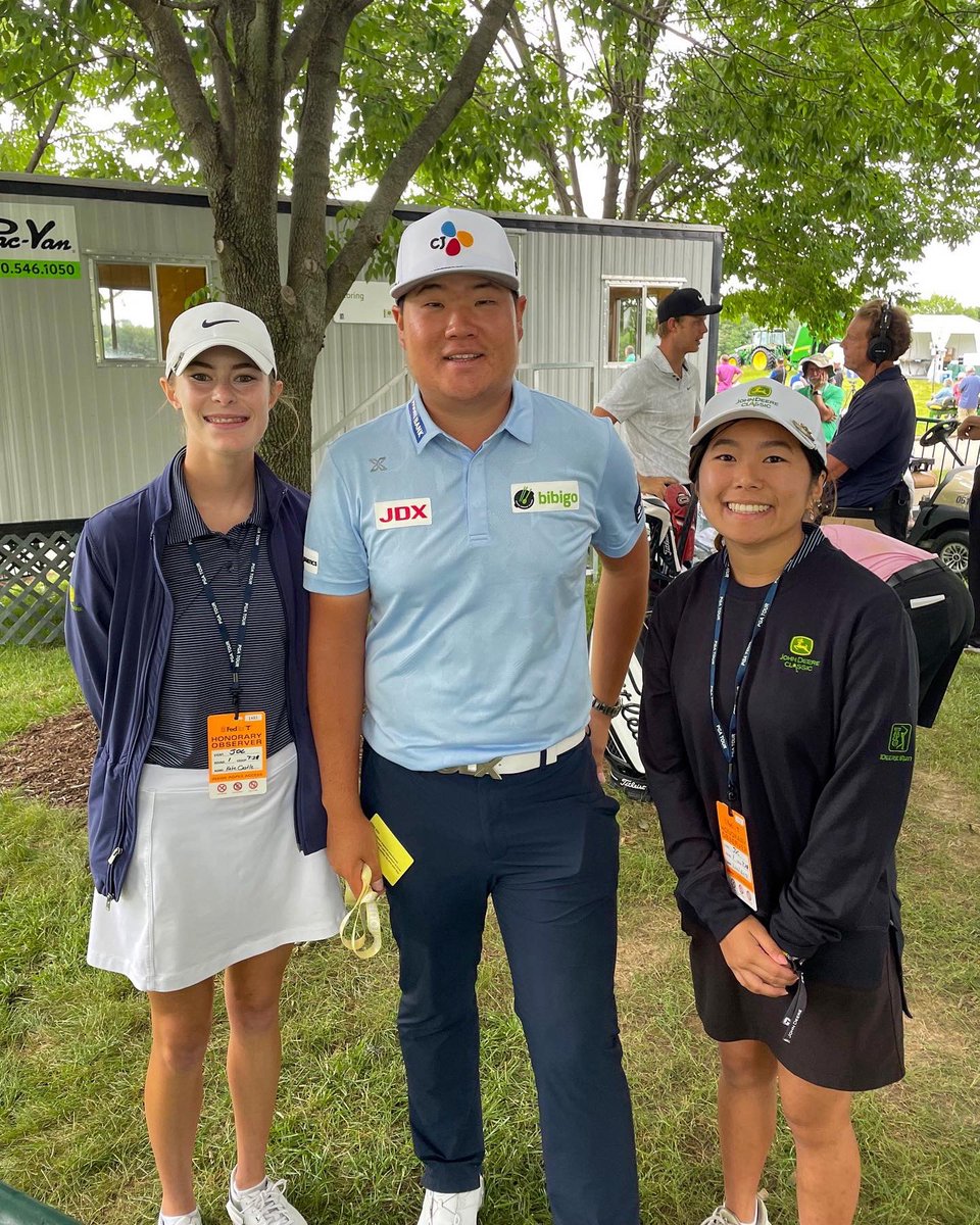 It’s always fun hanging out with the pros, including last week’s 1st-time <a href="/PGATOUR/">PGA TOUR</a> winner <a href="/CamDavisGolf/">Cameron Davis</a>! Awesome opportunity for our <a href="/JohnDeere/">John Deere USA</a> “Power for Good” contest winners, who served as Honorary Observers this week at the <a href="/JDCLASSIC/">John Deere Classic</a>! 😀🚜⛳️

#BuildingGameChangers