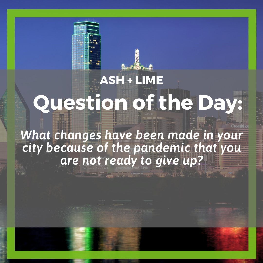 The pandemic has brought many changes to our cities, some permanent and some only temporary. What changes are you not ready to give up just yet? 
#covid #cityplanning #urbanism