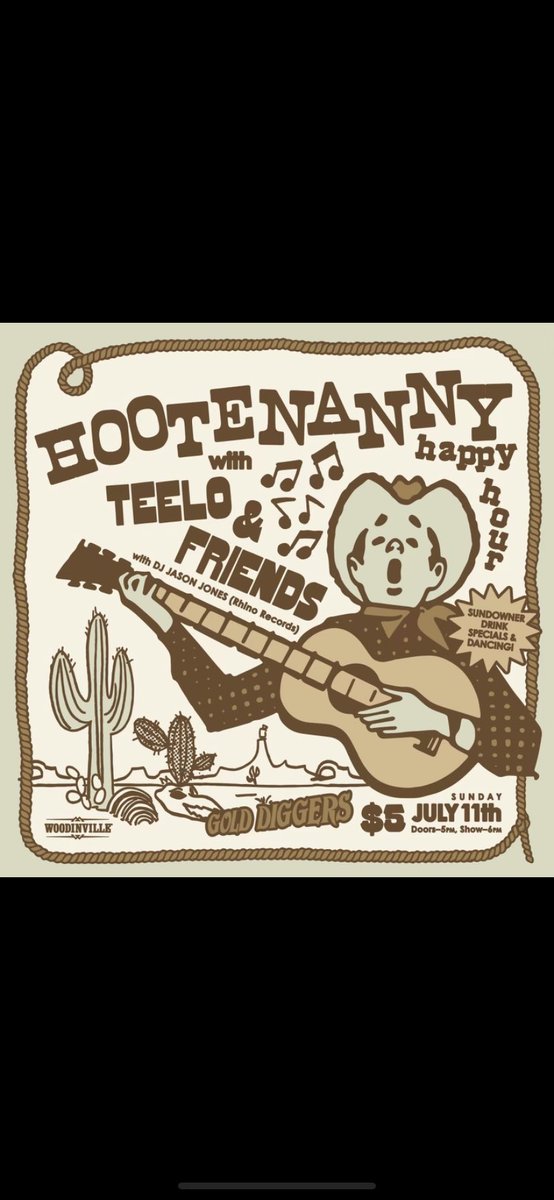 First of what hopes to be several Sundays. Teelo &amp; Friends. 
Come watch us tear up what used to be the seediest strip club in East Hollywood. 

Gold Diggers
5632 Santa Monica Blvd
90038