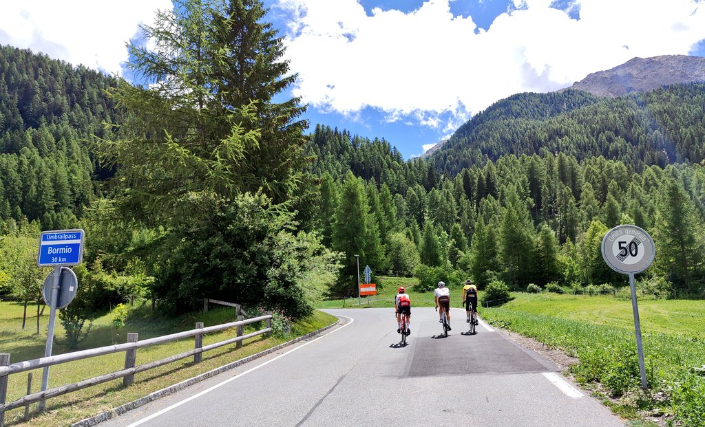 AvVleuten's tweet photo. Last block of altitude training started. Spending a lot of time here with my new Speedmax (TT) &amp; Aero roadbike in 🇪🇺 colors.♥️ 
Today a long day out of my comfort zone over the Forcola-Bernina-Fuorn-Umbrail-Foscagno with @larrywarbasse @tom_dumoulin @Maximvangils Grazie ragazzi! https://t.co/cab6Ooe5t7