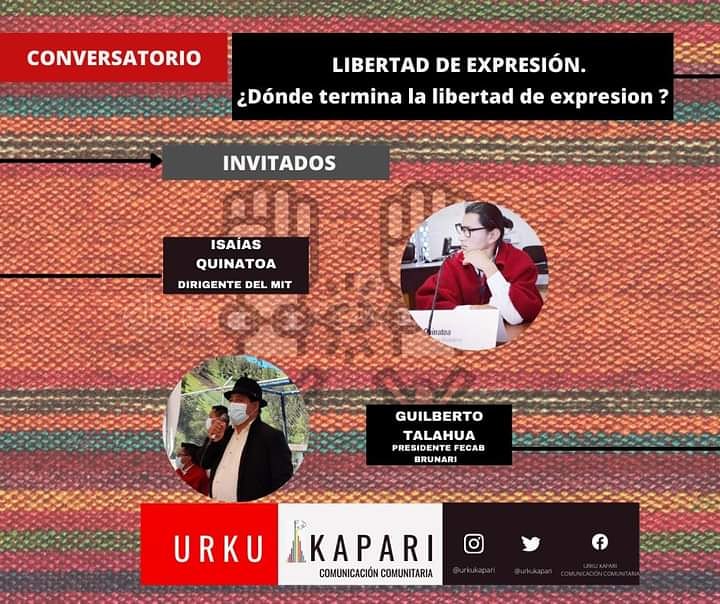 UrkuKapari's tweet photo. URKU KAPARI | HOY.
Un programa especial donde hablaremos de la LIBERDAD DE EXPRESIÓN,  ¿ DÓNDE TERMINA LA LIBERTAD DE EXPRESIÓN ?Facebook Live 🔴 https://t.co/k9BPn9zXQD