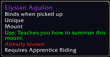LoisseOfLothar's tweet photo. Finally gained flying in #Shadowlands - only took two days. Loving my new [Elysian Aquilon] #Warcraft https://t.co/rnVfG3tGIL