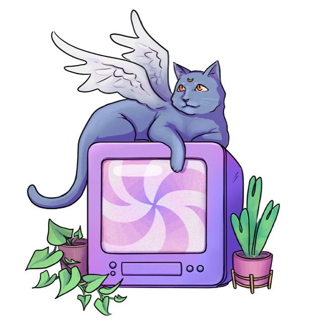 In a Daze 🌀 1/5 of my new sticker designs coming out on the 1st of August!
