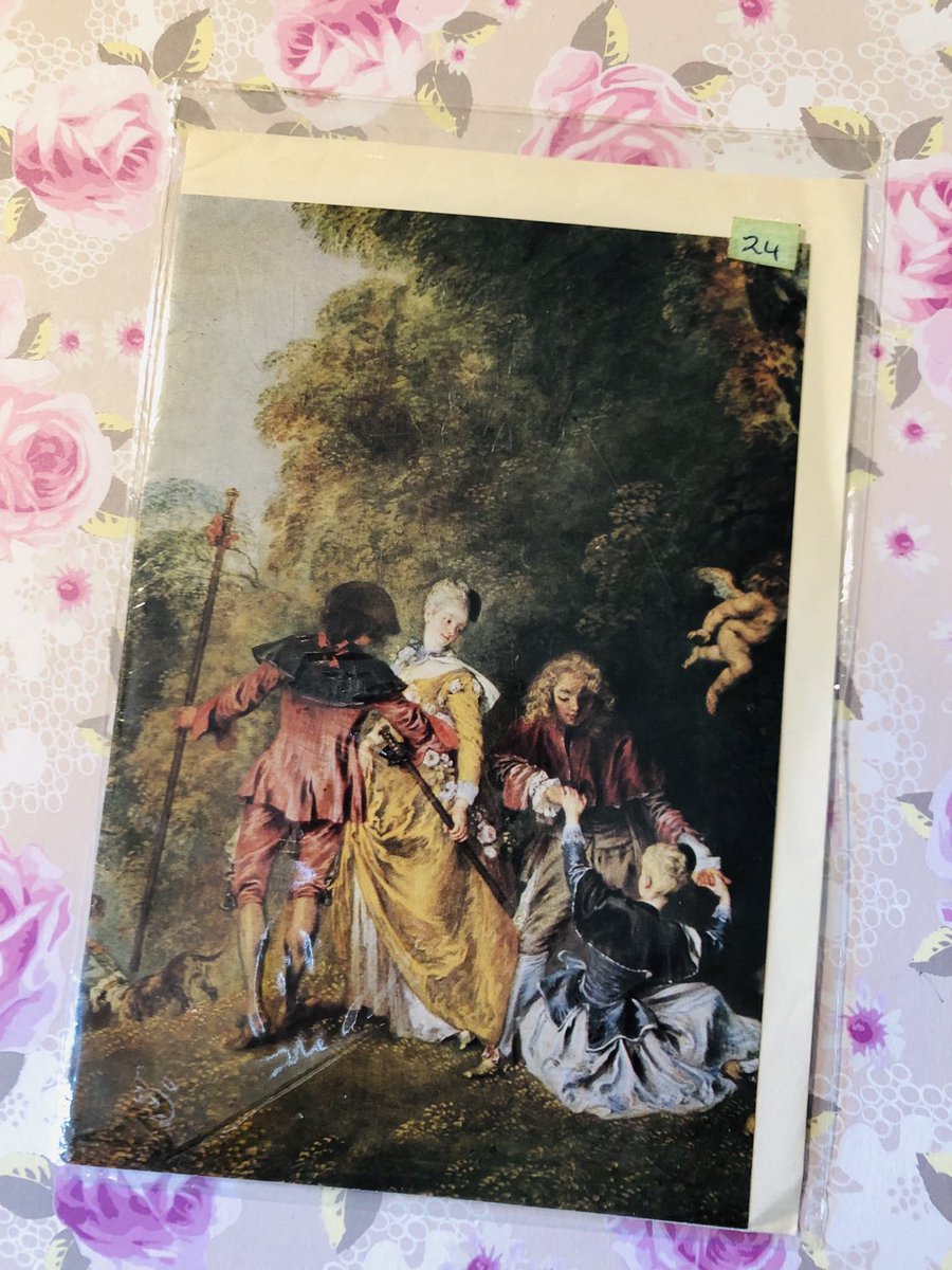 WatsonsVintage's tweet photo. NEW LISTING - I only have ONE of these STUNNING Cards available in my #etsyshop :EXTREMELY RARE Vintage/Retro Circa 1950s/Early 1960s Blank Greetings Card with a STUNNING Design by A. Watteau #ArtLoverCard #Collectable https://t.co/6xuvqLSGzZ #ACardToFrame #Circa1950s #BlankCard https://t.co/4al2m8Q2Do