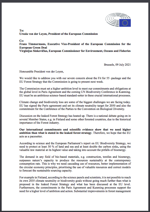 Anna Deparnay Grunenberg Our Letter To Eu Commission Expresses Our Concerns About Fitfor55 And Euforests We Must Set Ambitious Goals Targets To Reach The Eu S Climate And Biodiversity Goals Eu Has Anna Deparnay Grunenberg Our Letter To Eu Commission Expresses Our Concerns About Fitfor55 And Euforests We Must Set Ambitious Goals Targets To Reach The Eu S Climate And Biodiversity Goals Eu Has