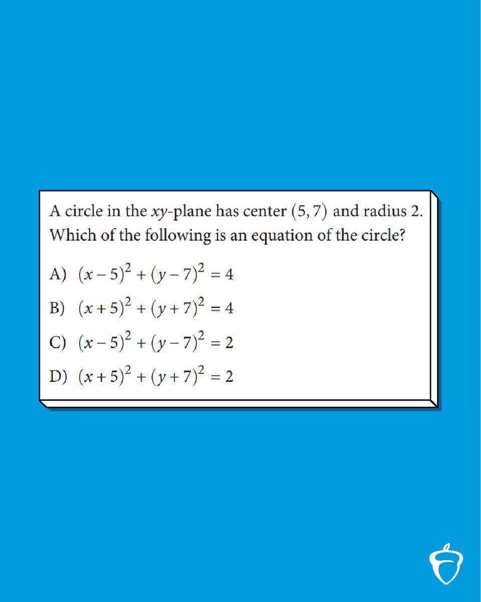 Reply with your answer to this #SATPractice question, and we'll post the right one later today.