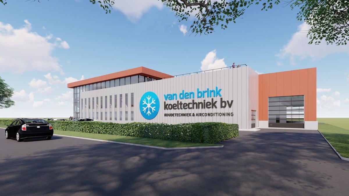 DeGildenGroep's tweet photo. Goede berichten zo vlak voor het weekend. 

Vandaag zijn we begonnen met de bouw van het nieuw pand van Van den Brink Koeltechniek B.V. aan de Carlsonstraat in #Kampen.
Voor alle betrokken partijen altijd een mooie mooi moment.

#Nieuwbouw #Bedrijfspand https://t.co/Yh36neCheO