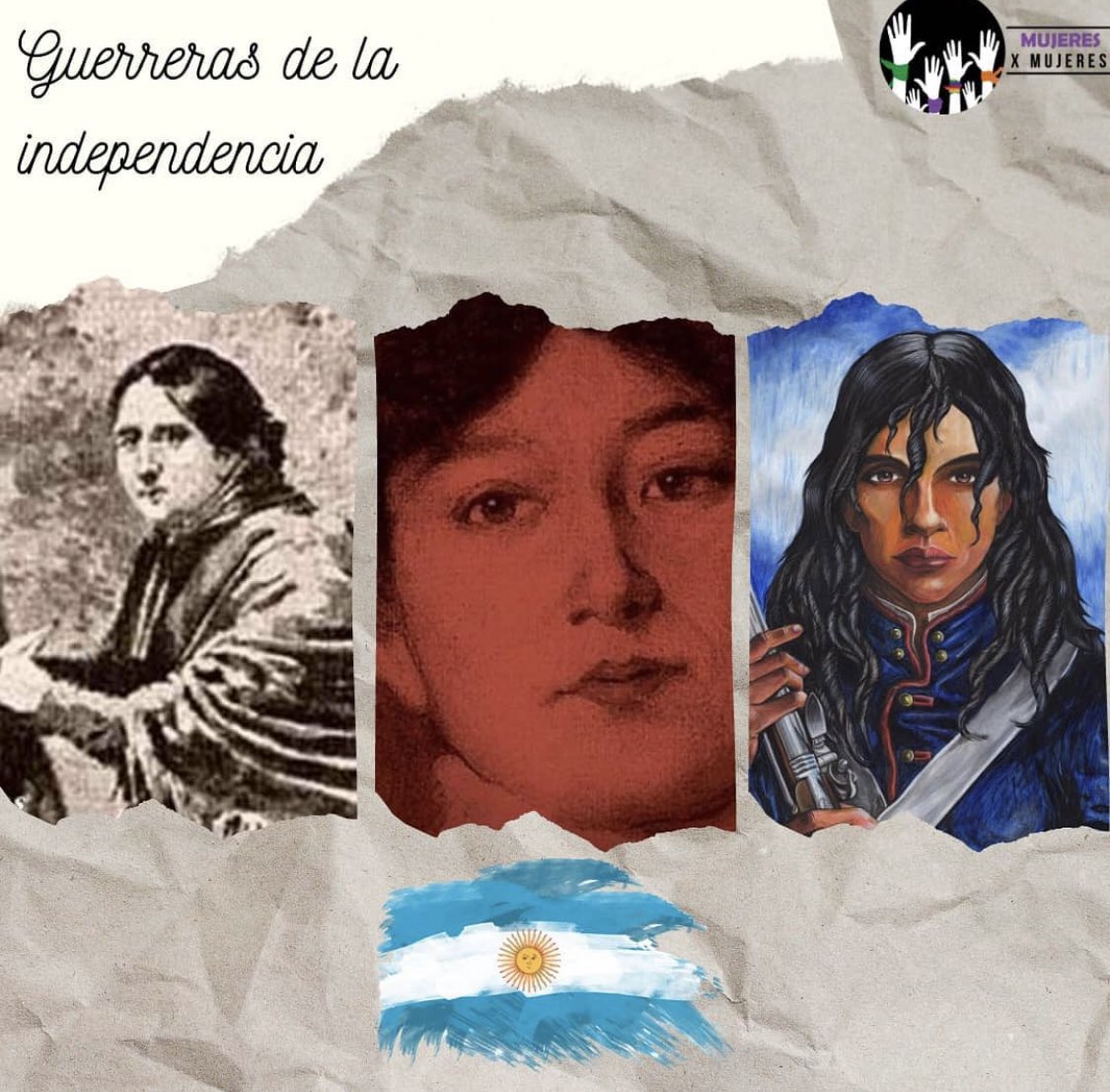 MxMfundacion's tweet photo. 🟣 MUJERES BORRADAS DE LA HISTORIA

En este 9 de julio, recordamos a aquellas mujeres que tuvieron un rol fundamental en la lucha por la independencia Argentina. 
Sin ellas este sueño, no hubiera sido posible.
Es hora de que se les otorgue el reconocimiento que se merecen.🇦🇷 https://t.co/HM2BjeCo6f
