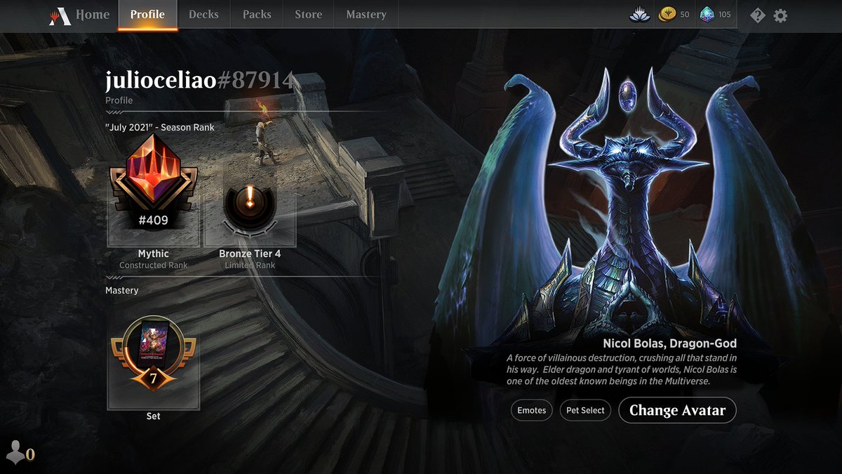 julioceliao's tweet photo. I reach mythic playing Bo1 with Grixis in historic in the july season. I hope you guys have fun playing this list as I do. Have a nice weekend 🇧🇷💕 @mtgazone @MTG_Arena @ArenaDecklists https://t.co/DFbWqFejrv